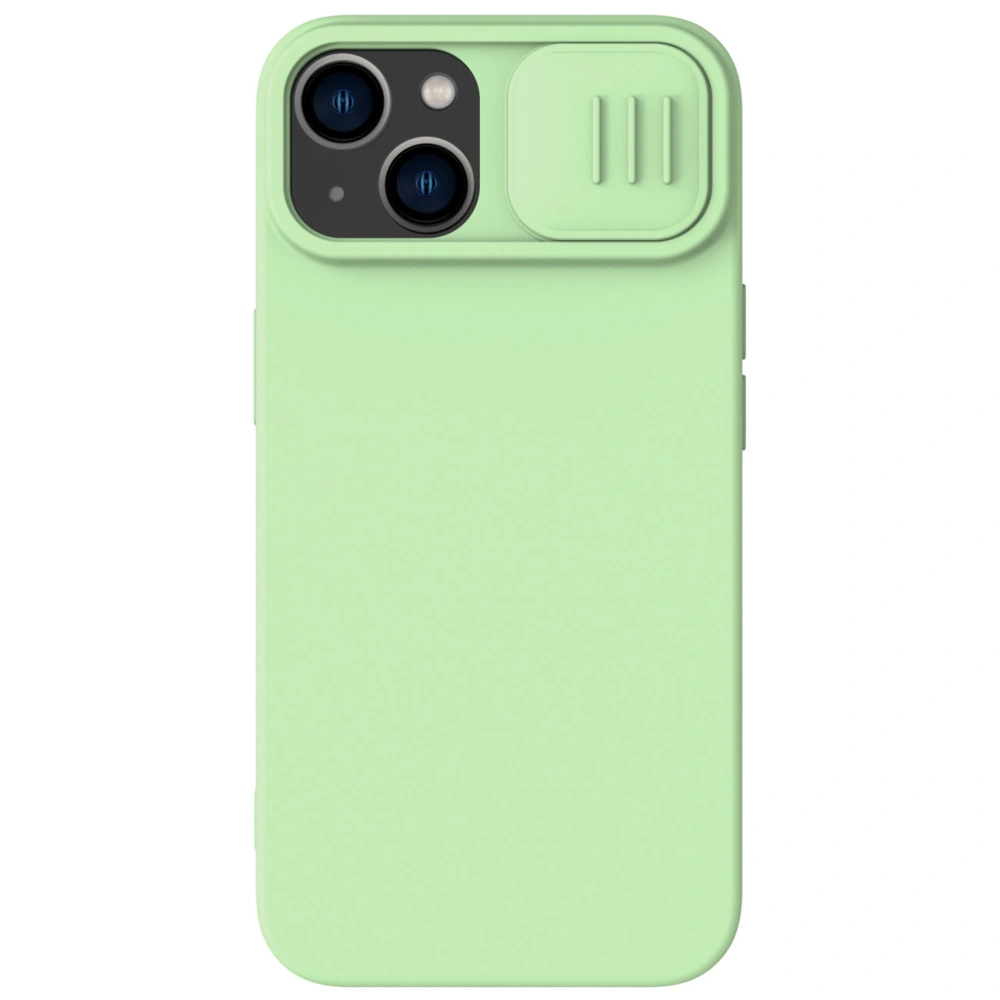 Etui Nillkin CamShield Silky Silicone Case Apple iPhone 15 miętowe