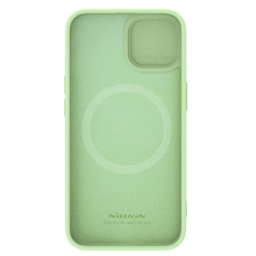 Kup Case Nillkin CamShield Silky Silicone Case Apple iPhone 15 mintgrün - NLK1269 - {ean13} - Sklep Home Screen