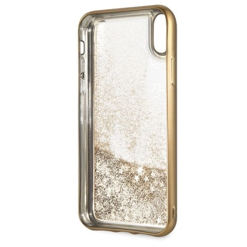 Kup Etui Guess GUHCI61PEOLGGO Apple iPhone XR złoty/gold hard case 4G Peony Liquid Glitter - GUE061GLD - {ean13} - Sklep Home Screen