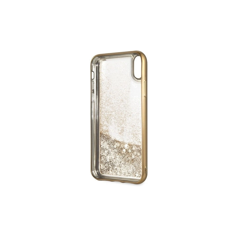 Etui Guess GUHCI61PEOLGGO Apple iPhone XR złoty/gold hard case 4G Peony Liquid Glitter