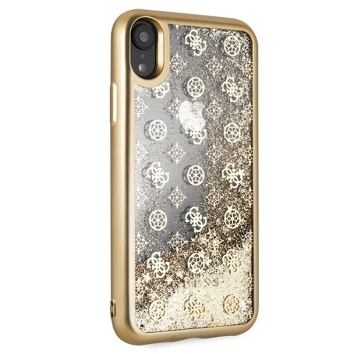 Kup Etui Guess GUHCI61PEOLGGO Apple iPhone XR złoty/gold hard case 4G Peony Liquid Glitter - GUE061GLD - {ean13} - Sklep Home Screen