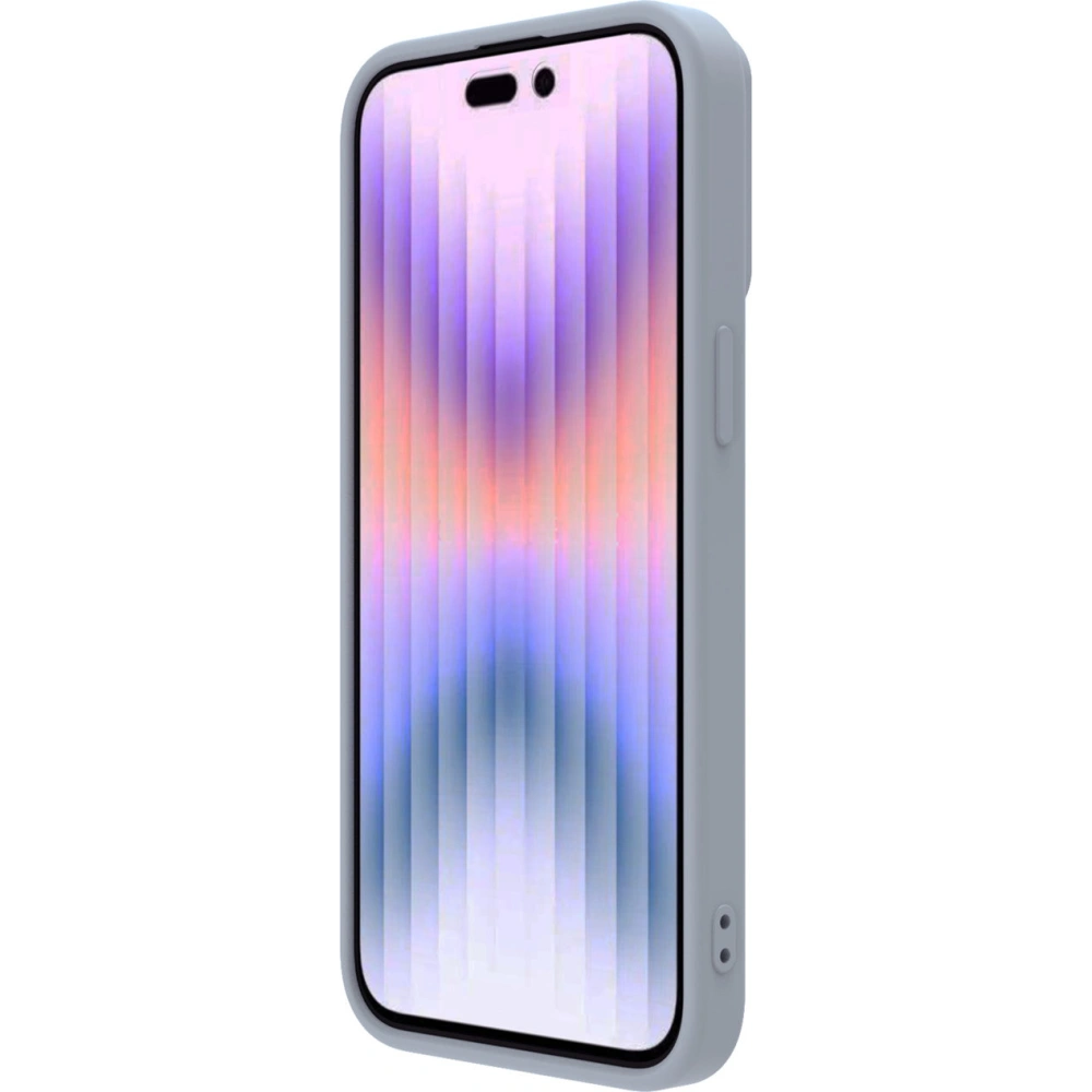 Etui Nillkin CamShield Silky Silicone Case Apple iPhone 15 Pro szare