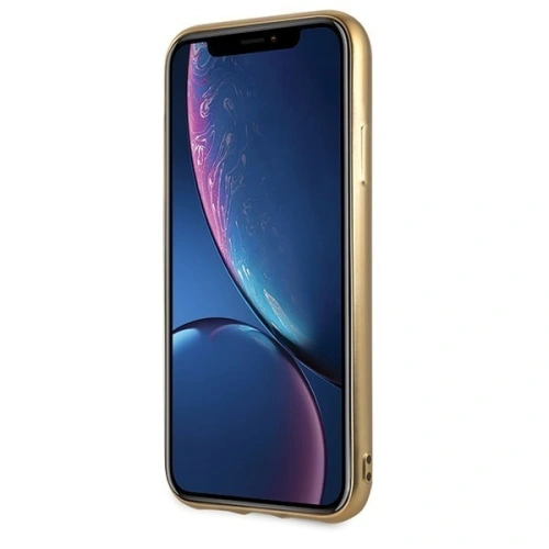 Kup Etui Guess GUHCI61PEOLGGO Apple iPhone XR złoty/gold hard case 4G Peony Liquid Glitter - GUE061GLD - {ean13} - Sklep Home Screen
