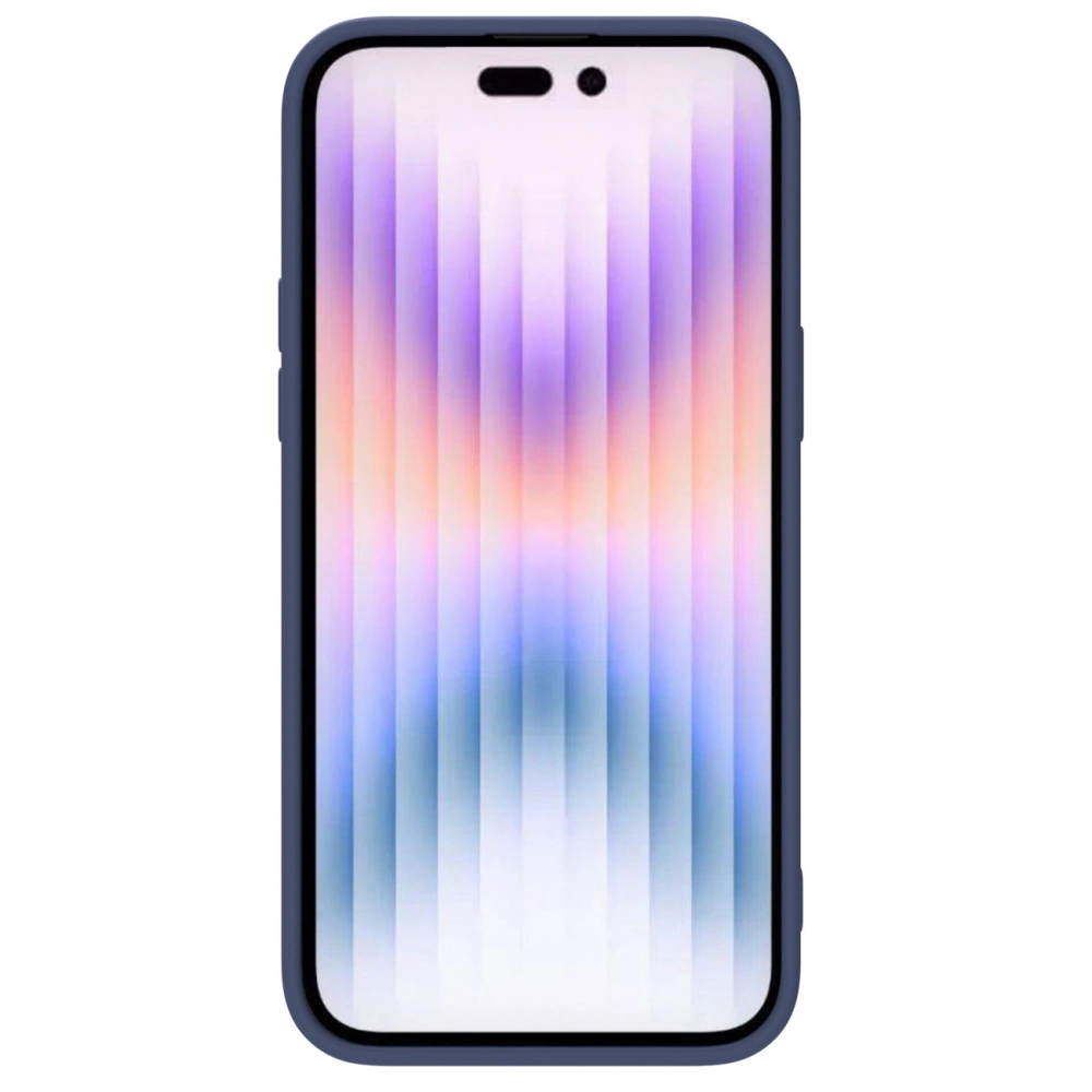 Etui Nillkin CamShield Silky Silicone Case Apple iPhone 15 Pro ciemnoniebieski