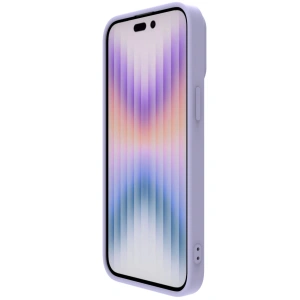 Etui Nillkin CamShield Silky Silicone Case Apple iPhone 15 Pro jasnofioletowe