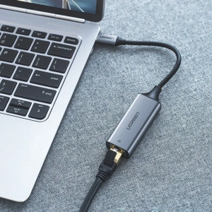 Kup UGREEN externe USB-C / Ethernet RJ45 Netzwerkkarte 1Gbps grau - UGR1747 - {ean13} - Sklep Home Screen