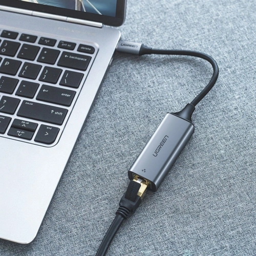 Kup UGREEN externe USB-C / Ethernet RJ45 Netzwerkkarte 1Gbps grau - UGR1747 - {ean13} - Sklep Home Screen