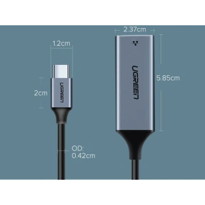 Kup UGREEN externe USB-C / Ethernet RJ45 Netzwerkkarte 1Gbps grau - UGR1747 - {ean13} - Sklep Home Screen