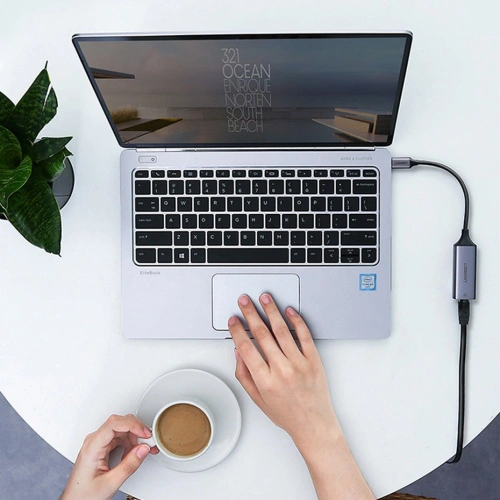 Kup UGREEN externe USB-C / Ethernet RJ45 Netzwerkkarte 1Gbps grau - UGR1747 - {ean13} - Sklep Home Screen