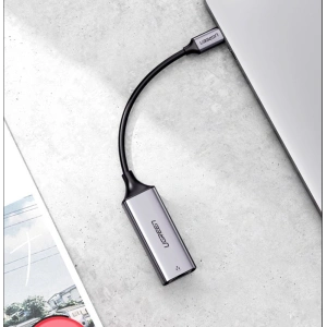 Kup UGREEN externe USB-C / Ethernet RJ45 Netzwerkkarte 1Gbps grau - UGR1747 - {ean13} - Sklep Home Screen