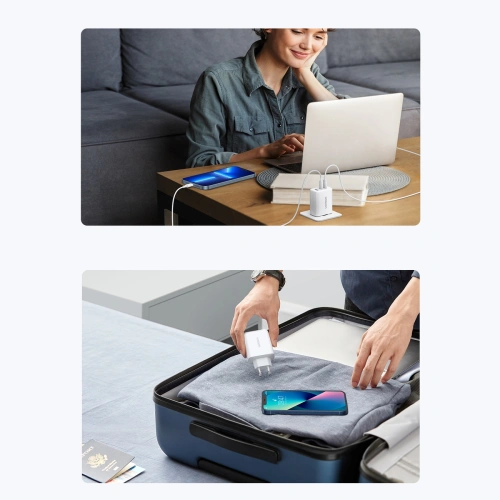 Kup UGREEN Netzladegerät 2xUSB-C / USB-A 65W PD, QC, PPS weiß (CD275) - UGR1748 - {ean13} - Sklep Home Screen