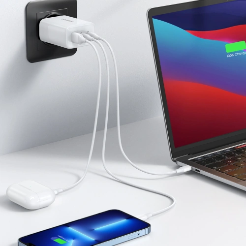Kup UGREEN 2xUSB-C / USB-A 65W PD, QC, PPS încărcător de rețea alb (CD275) - UGR1748 - {ean13} - Sklep Home Screen