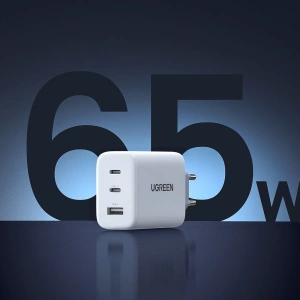 Kup UGREEN 2xUSB-C / USB-A 65W PD, QC, PPS încărcător de rețea alb (CD275) - UGR1748 - {ean13} - Sklep Home Screen