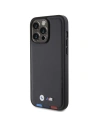 Buy BMW BMHCP15X22PTDK Apple iPhone 15 Pro Max Leather Stamp Tricolor black - BMW521 - {ean13} - Home Screen Store Europe