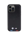 Buy BMW BMHCP15X22PTDK Apple iPhone 15 Pro Max Leather Stamp Tricolor black - BMW521 - {ean13} - Home Screen Store Europe