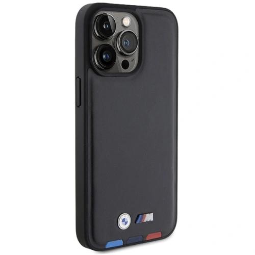 Kup Case BMW BMHCP15X22PTDK Apple iPhone 15 Pro Max Leder Stempel Tricolor schwarz/black - BMW521 - {ean13} - Sklep Home Screen
