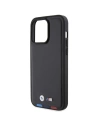 Buy BMW BMHCP15X22PTDK Apple iPhone 15 Pro Max Leather Stamp Tricolor black - BMW521 - {ean13} - Home Screen Store Europe