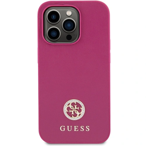 Kup Etui Guess GUHCP15LPS4DGPP Apple iPhone 15 Pro hardcase Strass Metal Logo růžový/pink - GUE2994 - {ean13} - Sklep Home Screen