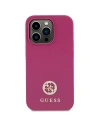 Etui Guess GUHCP15SPS4DGPP Apple iPhone 15 hardcase Strass Metal Logo różowy/pink