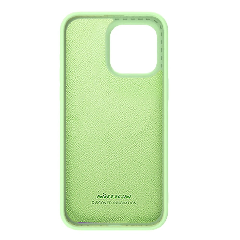 Etui Nillkin CamShield Silky Silicone Case Apple iPhone 15 Pro miętowe