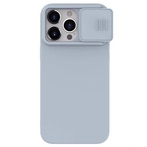 Kup Case Nillkin CamShield Silky Silicone Case Apple iPhone 15 Pro Max grau - NLK1279 - {ean13} - Sklep Home Screen