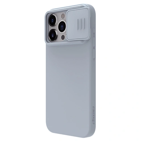 Kup Etui Nillkin CamShield Silky Silicone Case Apple iPhone 15 Pro Max szürke - NLK1279 - {ean13} - Sklep Home Screen