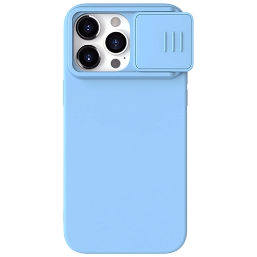 Kup Etui Nillkin CamShield Silky Silicone Case Apple iPhone 15 Pro Max kék - NLK1280 - {ean13} - Sklep Home Screen