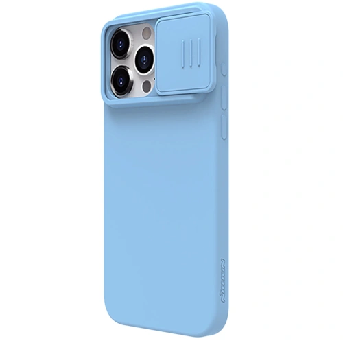 Kup Etui Nillkin CamShield Silky Silicone Case Apple iPhone 15 Pro Max kék - NLK1280 - {ean13} - Sklep Home Screen
