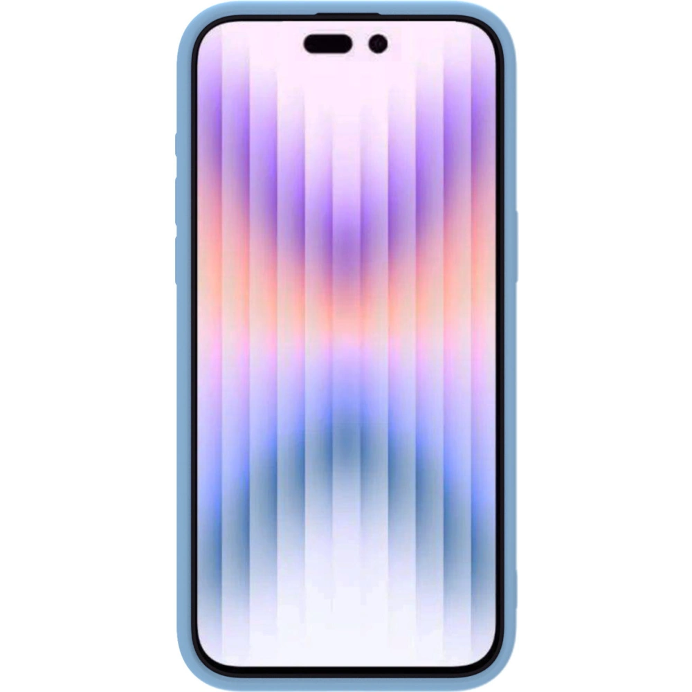 Etui Nillkin CamShield Silky Silicone Case Apple iPhone 15 Pro Max niebieskie