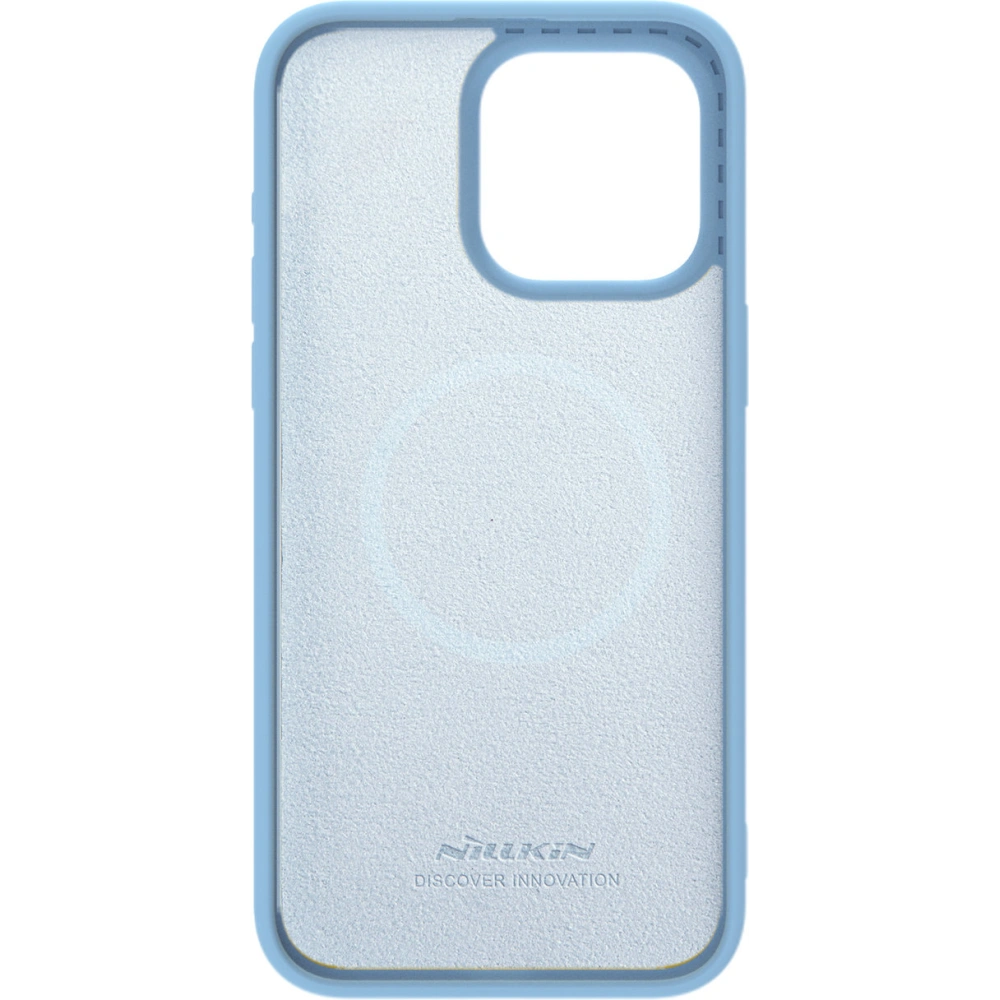Etui Nillkin CamShield Silky Silicone Case Apple iPhone 15 Pro Max niebieskie