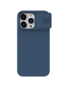 Etui Nillkin CamShield Silky Silicone Case Apple iPhone 15 Pro Max ciemnoniebieskie