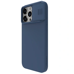 Buy Nillkin CamShield Silky Silicone Case Apple iPhone 15 Pro Max dark blue - NLK1281 - {ean13} - Home Screen Store Europe