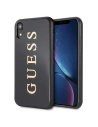 Case Guess GUHCI61TGGGBK Apple iPhone XR schwarz/black hard case Classic Double Layer Glitter