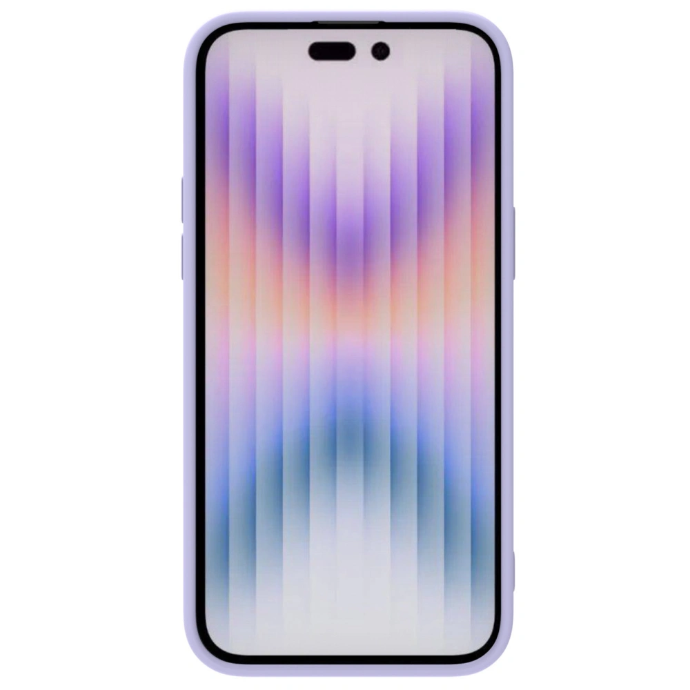 Etui Nillkin CamShield Silky Silicone Case Apple iPhone 15 Pro Max fioletowe