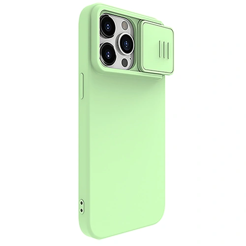 Kup Etui Nillkin CamShield Silky Silicone Case Apple iPhone 15 Pro Max miętowe - NLK1284 - {ean13} - Sklep Home Screen
