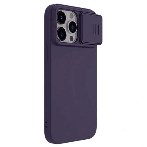 Kup Etui Nillkin CamShield Silky Silicone Case Apple iPhone 15 Pro Max tmavě fialové - NLK1285 - {ean13} - Sklep Home Screen