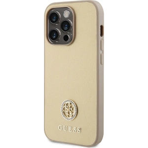 Buy Guess GUHCP15XPS4DGPD Apple iPhone 15 Pro Max hardcase Strass Metal Logo gold - GUE2999 - {ean13} - Home Screen Store Europe