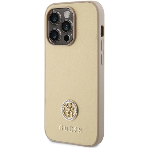 Kup Etui Guess GUHCP15XPS4DGPD Apple iPhone 15 Pro Max kemény tok Strassz Fém Logó arany - GUE2999 - {ean13} - Sklep Home Screen