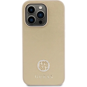 Buy Guess GUHCP15XPS4DGPD Apple iPhone 15 Pro Max hardcase Strass Metal Logo gold - GUE2999 - {ean13} - Home Screen Store Europe