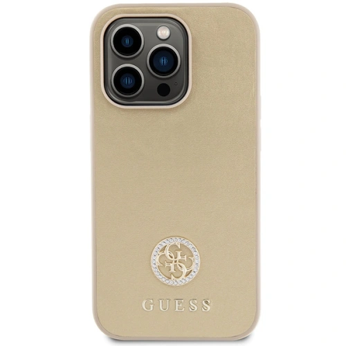 Kup Etui Guess GUHCP15XPS4DGPD Apple iPhone 15 Pro Max kemény tok Strassz Fém Logó arany - GUE2999 - {ean13} - Sklep Home Screen