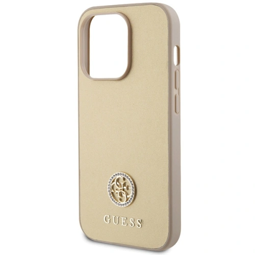 Kup Etui Guess GUHCP15XPS4DGPD Apple iPhone 15 Pro Max kemény tok Strassz Fém Logó arany - GUE2999 - {ean13} - Sklep Home Screen
