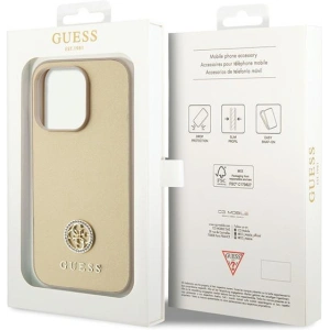 Buy Guess GUHCP15XPS4DGPD Apple iPhone 15 Pro Max hardcase Strass Metal Logo gold - GUE2999 - {ean13} - Home Screen Store Europe