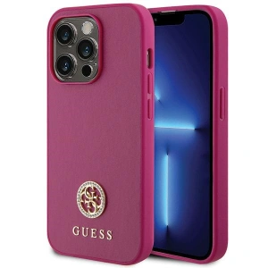 Buy Guess GUHCP15XPS4DGPP Apple iPhone 15 Pro Max hardcase Strass Metal Logo pink - GUE3000 - {ean13} - Home Screen Store Europe