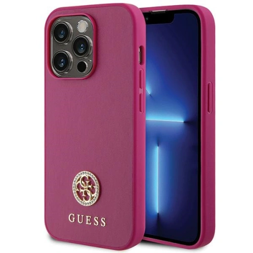 Kup Etui Guess GUHCP15XPS4DGPP Apple iPhone 15 Pro Max hardcase Strass Metal Logo różowy/pink - GUE3000 - {ean13} - Sklep Home Screen