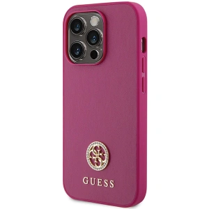 Buy Guess GUHCP15XPS4DGPP Apple iPhone 15 Pro Max hardcase Strass Metal Logo pink - GUE3000 - {ean13} - Home Screen Store Europe