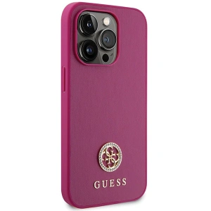 Buy Guess GUHCP15XPS4DGPP Apple iPhone 15 Pro Max hardcase Strass Metal Logo pink - GUE3000 - {ean13} - Home Screen Store Europe