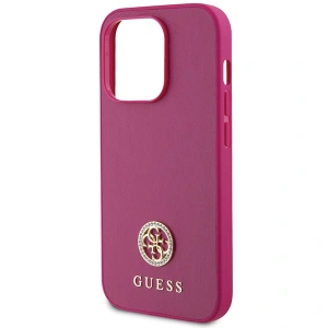 Buy Guess GUHCP15XPS4DGPP Apple iPhone 15 Pro Max hardcase Strass Metal Logo pink - GUE3000 - {ean13} - Home Screen Store Europe