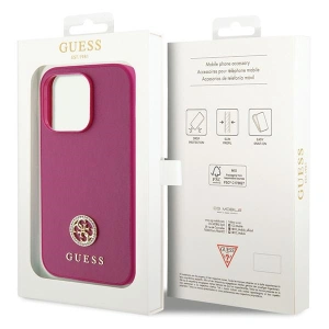 Kup Etui Guess GUHCP15XPS4DGPP Apple iPhone 15 Pro Max hardcase Strass Metal Logo różowy/pink - GUE3000 - {ean13} - Sklep Home Screen