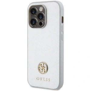 Buy Guess GUHCP15XPS4DGPS Apple iPhone 15 Pro Max hardcase Strass Metal Logo silver - GUE3001 - {ean13} - Home Screen Store Europe