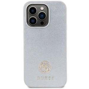 Buy Guess GUHCP15XPS4DGPS Apple iPhone 15 Pro Max hardcase Strass Metal Logo silver - GUE3001 - {ean13} - Home Screen Store Europe